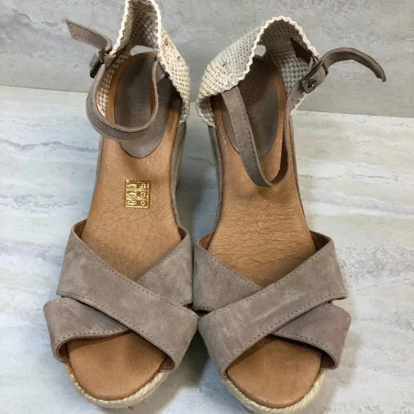 Pima 2 wedge espadrille sandal size 40 - Picture 5 of 6